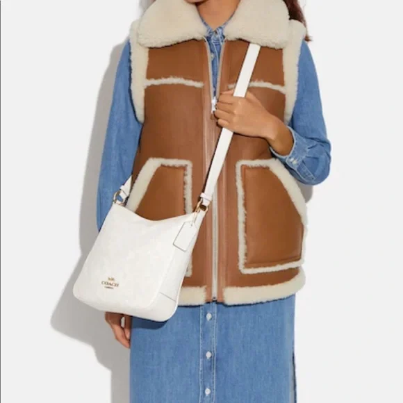 COACH Ellie File Bag In Signature Canvas - Picture 4 of 8